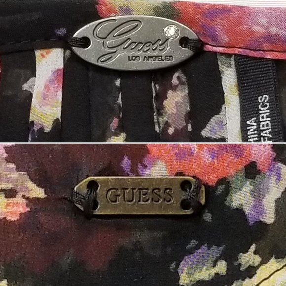 GUESS Chiffon Top Blouse 5854E1M - Picture 12 of 15